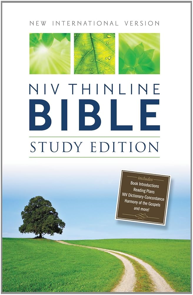 NIV, Thinline Bible, Study Edition, Hardcover