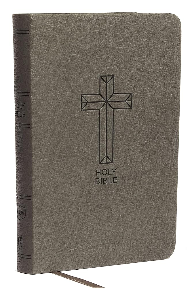 NKJV, Thinline Bible, Compact, Leathersoft, Black, Red Letter, Comfort Print: Holy Bible, New King James Version cover