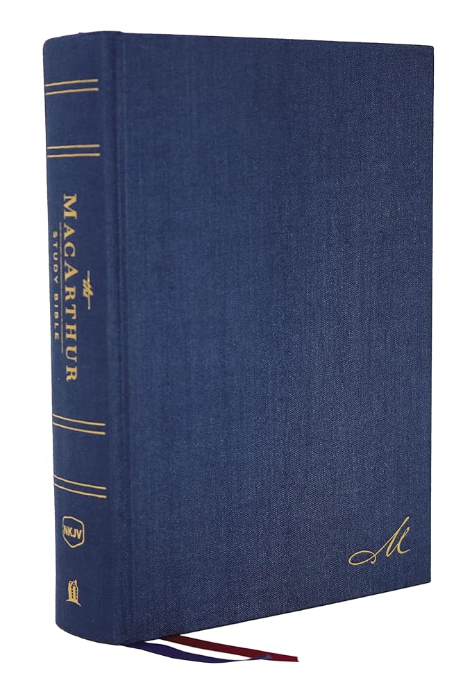 NKJV, MacArthur Study Bible, 2nd Edition, Cloth over Board, Blue, Comfort Print: Unleashing God's Truth One Verse at a Time cover