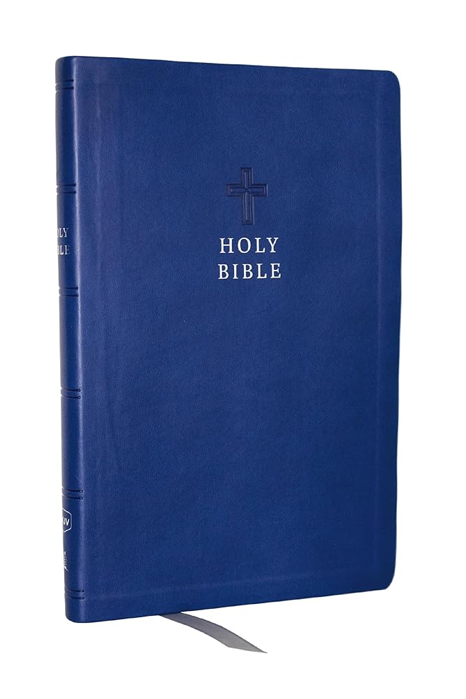 KJV Holy Bible: Value Ultra Thinline, Blue Leathersoft, Red Letter, Comfort Print: King James Version cover