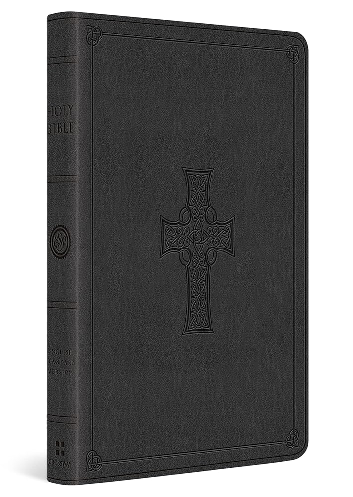 ESV Value Thinline Bible (TruTone, Charcoal, Celtic Cross Design)