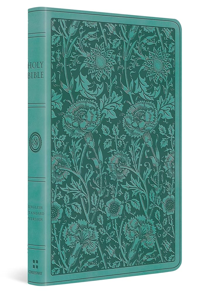 ESV Premium Gift Bible (TruTone, Teal, Floral Design)
