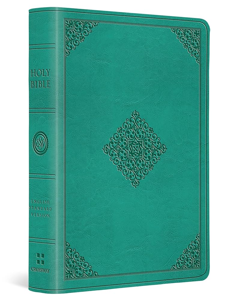 ESV Value Large Print Compact Bible (TruTone, Teal, Ornament Design Size: 8.0)