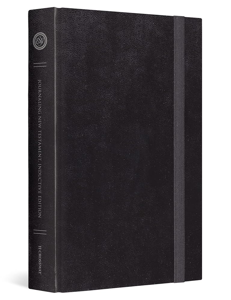 ESV Journaling New Testament, Inductive Edition (Black with Strap)
