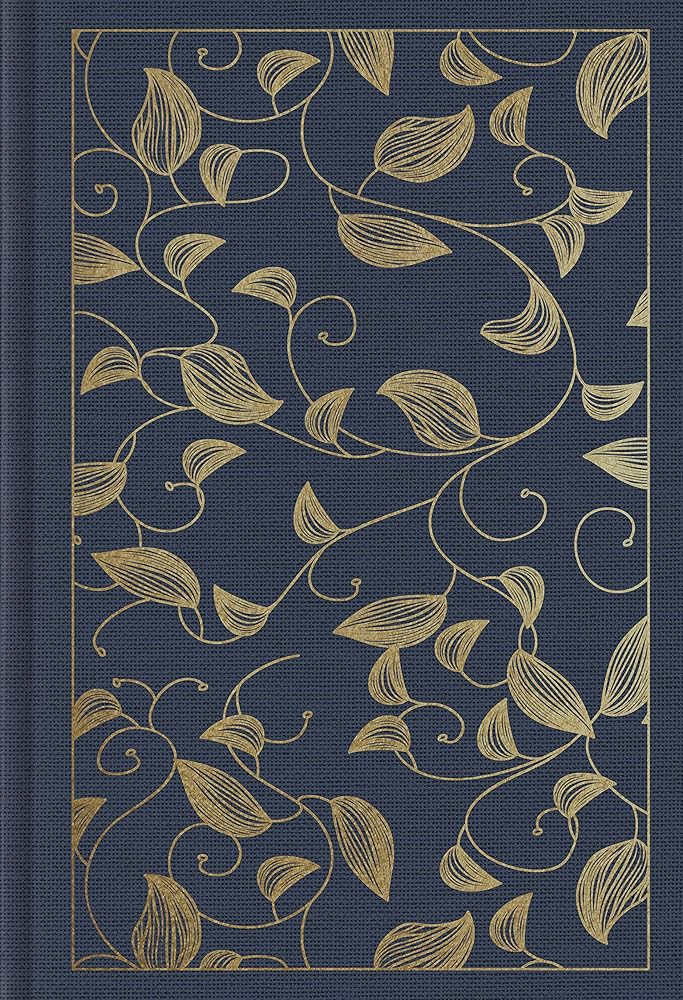 ESV Student Study Bible (Cloth over Board, Navy, Vine Design)