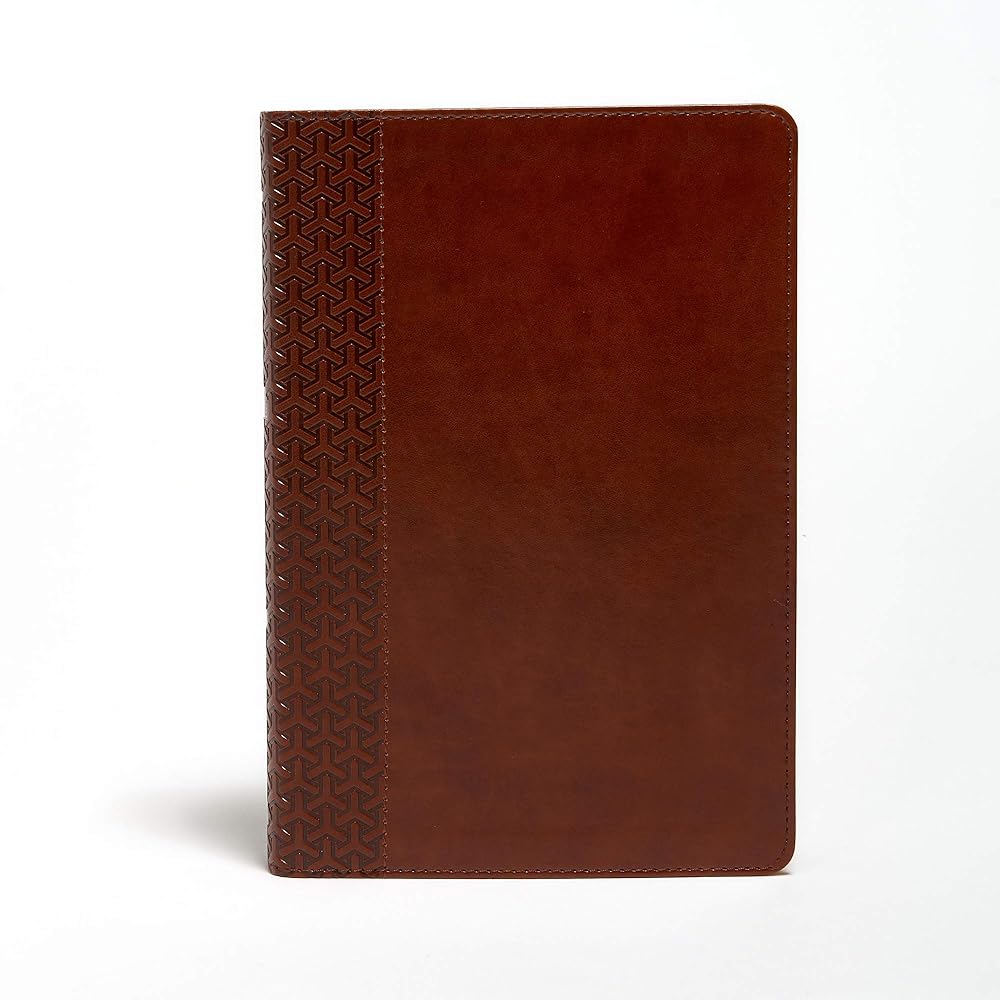 KJV Everyday Study Bible, British Tan LeatherTouch Black Letter, Pure Cambridge Text, Study Notes and Commentary, Illustrations, Articles, Charts, Easy-to-Carry, Easy-to-Read Bible MCM Type cover