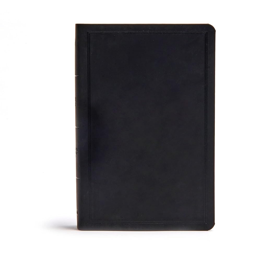 CSB Deluxe Gift Bible, Black LeatherTouch, Red Letter, Presentation Page, Full-color Maps, Easy-to-Read Bible Serif Type
