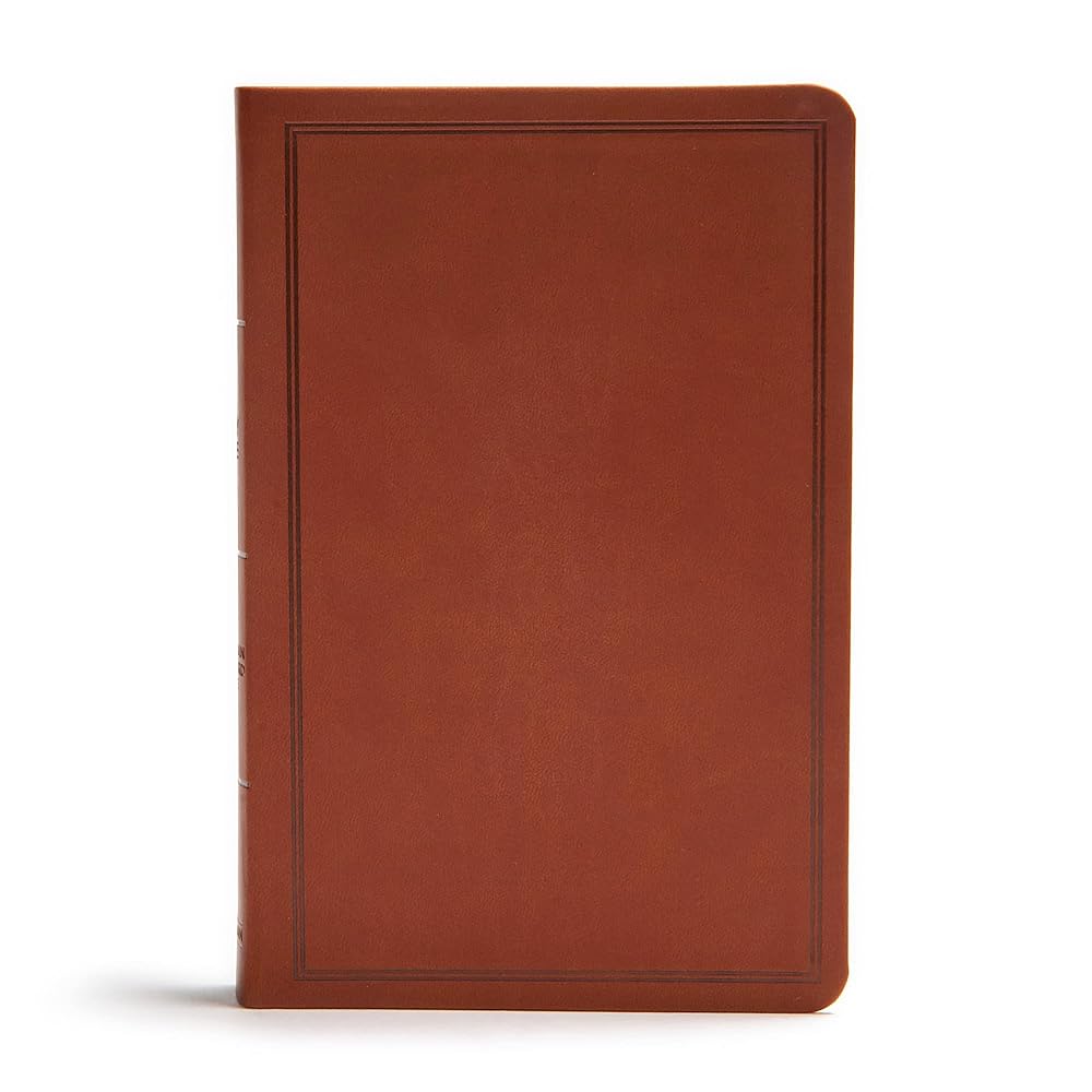 CSB Deluxe Gift Bible, Brown LeatherTouch, Red Letter, Presentation Page, Full-color Maps, Easy-to-Read Bible Serif Type