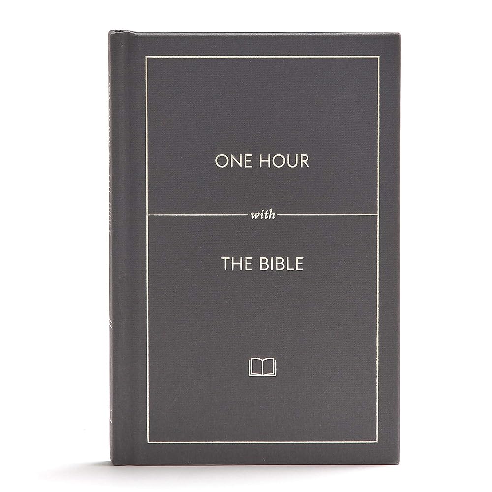 One Hour with the Bible, Black Letter, Presentation Page, Bible Overview, Outreach, Evangelism, Concise Format, Easy-to-Read Bible Serif Type